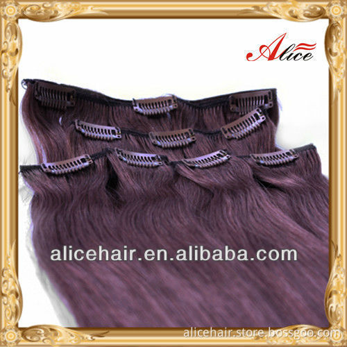 Best quality remy clip human hair extension